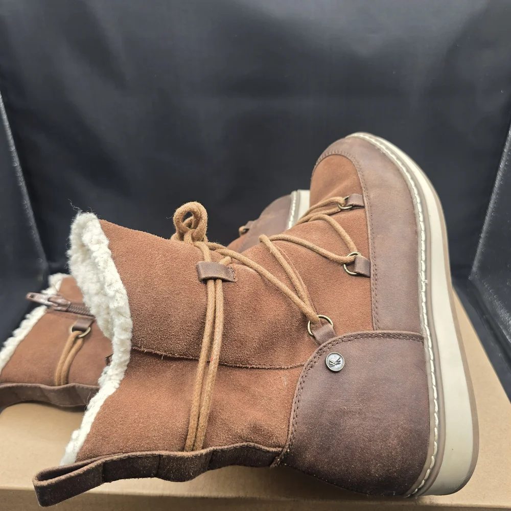 White Mountain Brown‎ Lace-Up Winter Boots